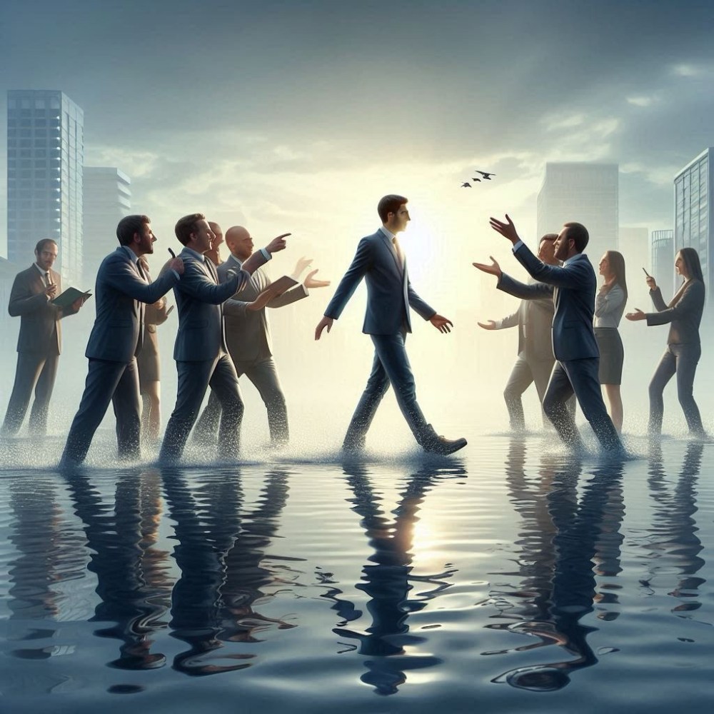 Cammina sull’acqua senza ascoltare gli altri